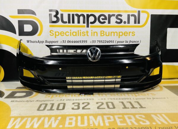 BUMPER Volkswagen Polo 2G + Grill 4xpdc 2017-2021 VOORBUMPER 1-C3-8825z