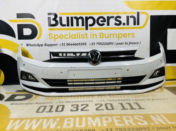 BUMPER Volkswagen Polo 2G +Mistlamp Grill 4xpdc 2017-2021 VOORBUMPER 1-Z10-8826z