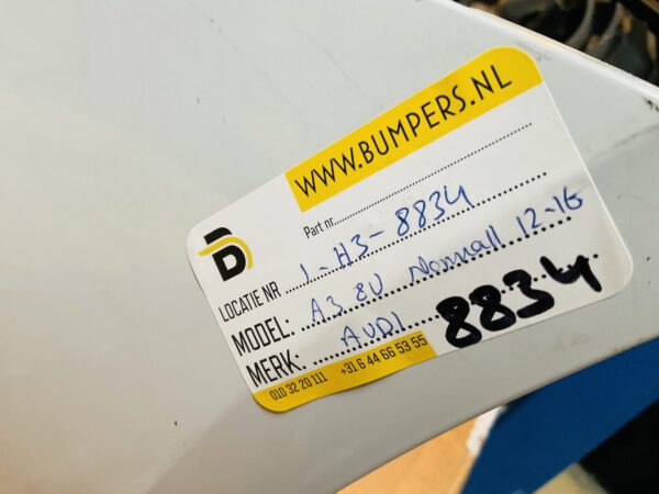 BUMPER Audi A3 8V Normaal kls 4xpdc 2012-2016 VOORBUMPER 1-H3-8834z