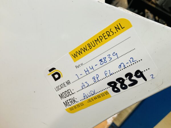 BUMPER Audi A3 8P Facelift 2007-2012 VOORBUMPER 1-H4-8839z