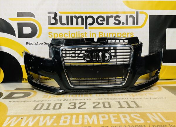 BUMPER Audi A3 8P Facelift 4xpdc 2007-2012 VOORBUMPER 1-H4-8846z
