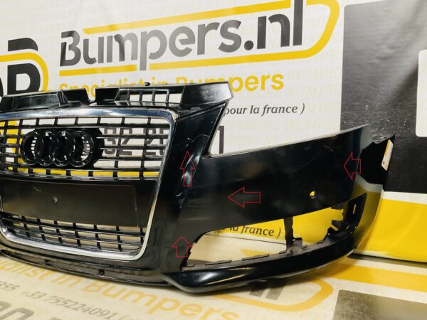 BUMPER Audi A3 8P Facelift 4xpdc 2007-2012 VOORBUMPER 1-H4-8846z