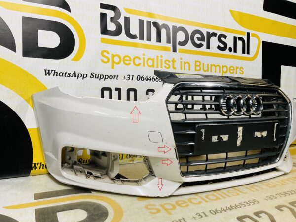 BUMPER Audi A1 8XA Normaal Facelift 2016-2019 VOORBUMPER 1-H2-8849z