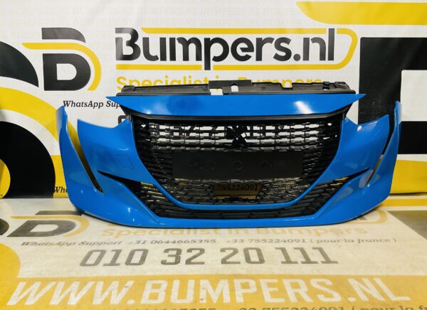 BUMPER Peugeot 208 +Onderplaat 2019-2013 VOORBUMPER 2-J7-8856z