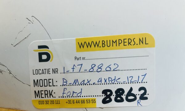 Bumper Ford Bmax AV11-17906 2012-2017 Achterbumper 1-F7-8862R