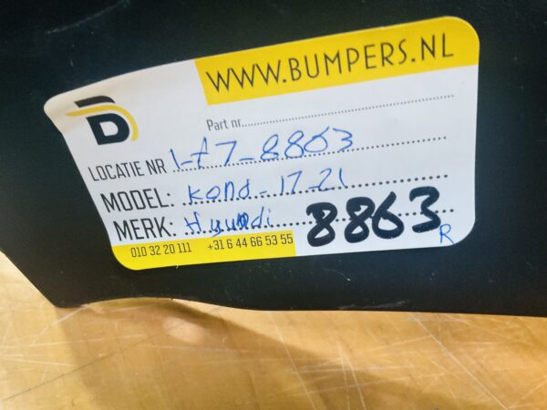 Bumper Hyundai Kona 2017-2022 86610-J9000 Achterbumper 1-F7-8863R