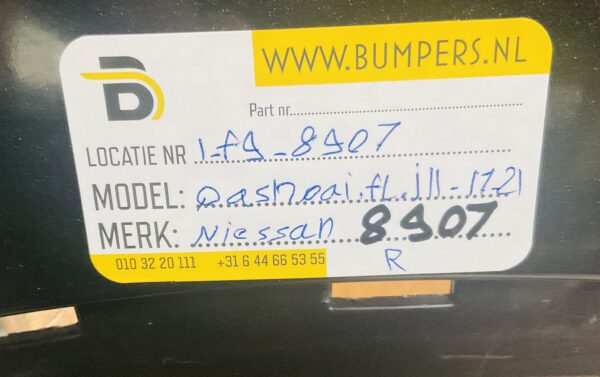 Bumper Nissan Qashqai FL Y11 2017-2021 85022HV20H Achterbumper 1-F9-8907R