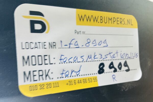 Bumper Ford Focus Mk3 Station BM51-H17864 2012-2016 Achterbumper 1-F9-8909R