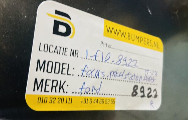 Bumper Ford Focus MK4 Station 2017-2023 4XPdc Achterbumper 1-F10-8922R