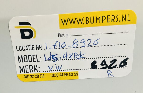 Bumper Volkswagen ID5 ID.5 11E807521 2020-2023 Achterbumper 1-F10-8926R