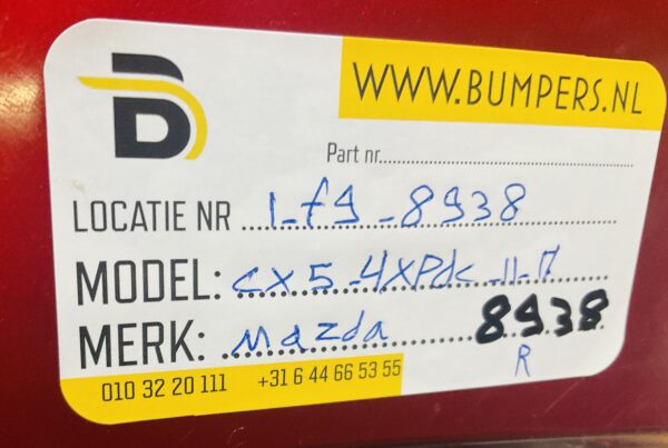 Bumper Mazda CX5 CX-5 4XPdc KD4E-50221 2011-2017 Achterbumper 1-F9-8938R