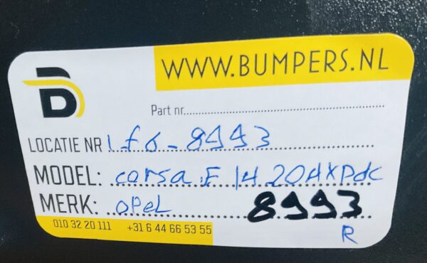 Bumper Opel Crossland 2014-2019 4XPdc 39157364 Achterbumper 1-F6-8993R