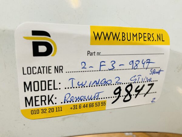 BUMPER Renault Twingo 2 GTline GT-Line Sport VOORBUMPER 2-F3-9847z