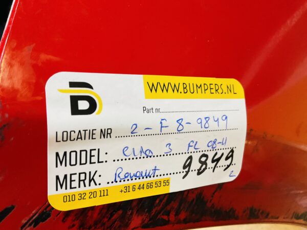 BUMPER Renault Clio 3 Facelift 2008-2012 VOORBUMPER 2-F8-9849z