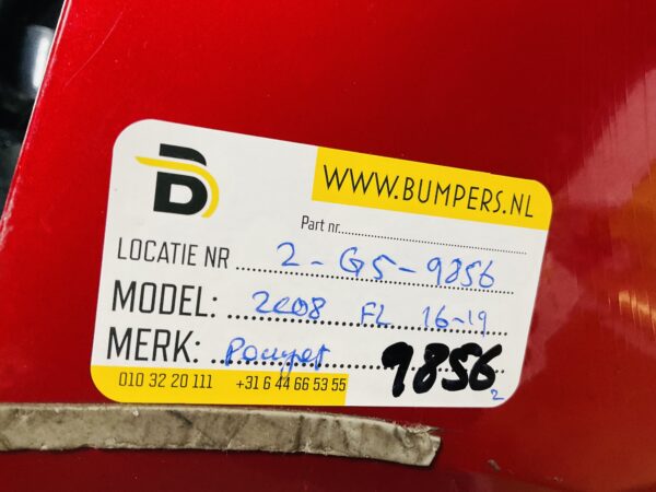 BUMPER Peugeot 2008 Facelift 2016-2019 VOORBUMPER 2-J5-9856z