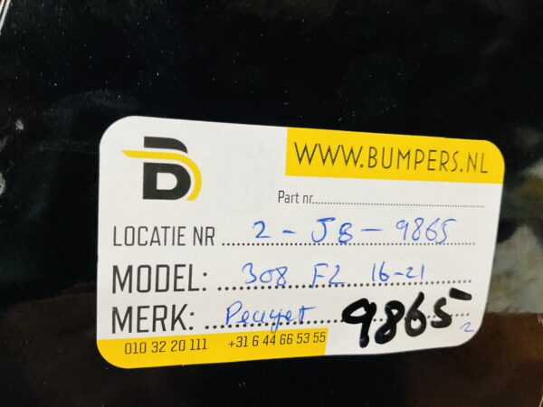 BUMPER Peugeot 308 Facelift Normaal 2016-2021 VOORBUMPER 2-J8-9865z