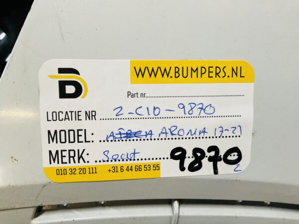 BUMPER Seat Arona 2017-2021 VOORBUMPER 2-C10-9870z