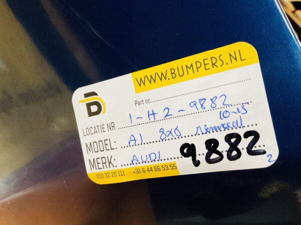 BUMPER Audi A1 8x0 Normaal 2010-2015 VOORBUMPER 1-H2-9882z