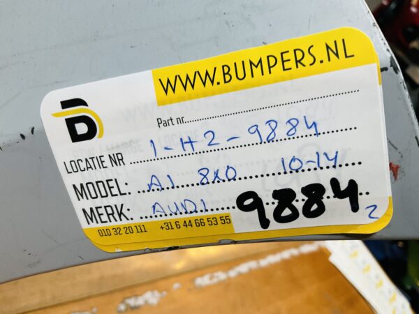 BUMPER Audi A1 8x0 Normaal 2010-2015 VOORBUMPER 1-H2-9884z