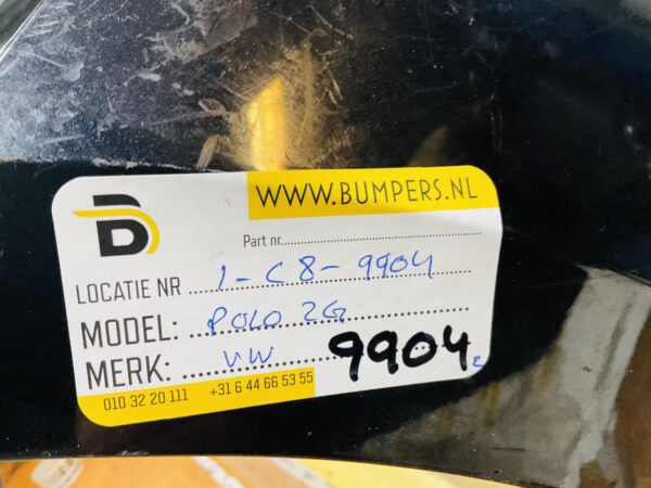 BUMPER Volkswagen Polo 2G 4xpdc  2018-2022 VOORBUMPER 1-C8-9904z