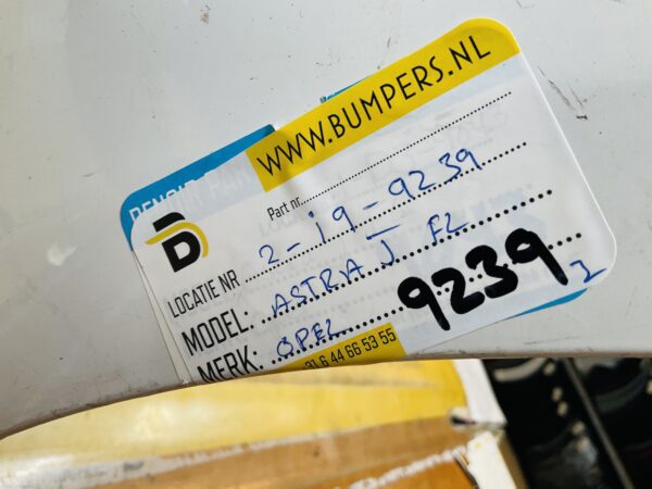 BUMPER Opel Astra J Facelift 2011-2014 VOORBUMPER 2-i9-9239z