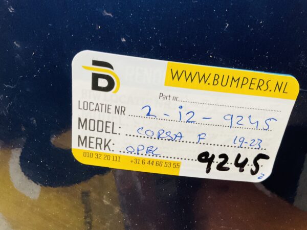 BUMPER Opel Corsa F +Onderplaat 2019-2023 VOORBUMPER 2-i2-9245z