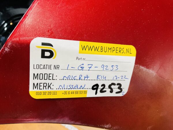 BUMPER Nissan Micra K14 2017-2022 VOORBUMPER 1-G7-9253z