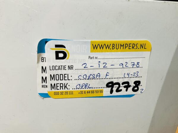 BUMPER Opel Corsa F +Onderplaat 2019-2024 VOORBUMPER 2-i2-9278z