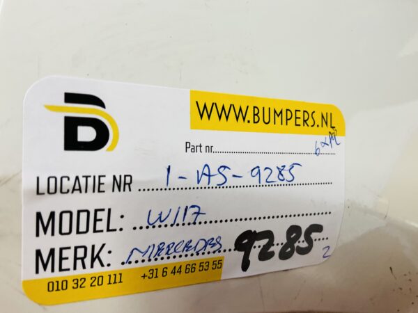 BUMPER Mercedes CLA Klasse W117 Facelift 2016-2019 VOORBUMPER 1-A5-9285z