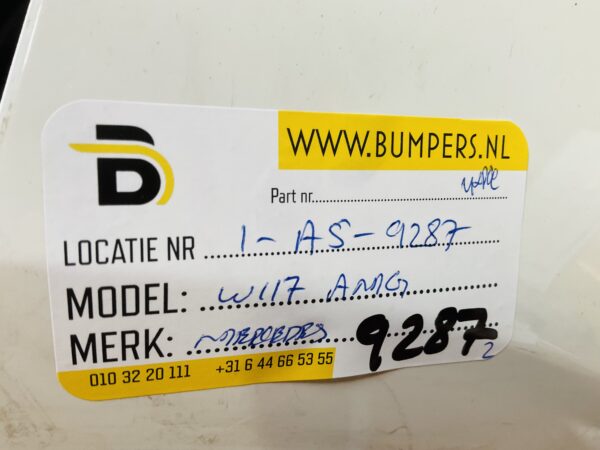BUMPER Mercedes CLA W117 AMG Facelift 6xpdc 2016-2019 VOORBUMPER 1-A5-9287z