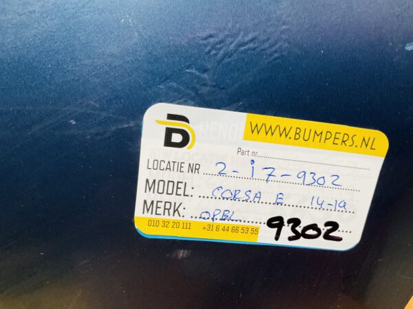 BUMPER Opel Corsa E  2014-2019 VOORBUMPER 2-i7-9302z
