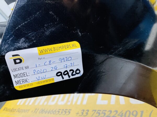 BUMPER Volkswagen Polo 2G 6xpdc 2017-2022 VOORBUMPER 1-C8-9920z