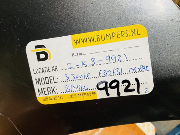 BUMPER BMW 3 Serie F30 F31 MPakket M-Pakket VOORBUMPER 2-K3-9921z