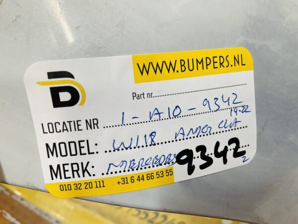 BUMPER Mercedes CLA W118 AMG 6xpdc 2019-2023 VOORBUMPER 1-A10-9392z