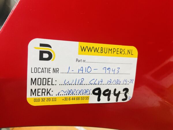 BUMPER Mercedes CLA Klasse W118 AMG 6xpdc 2019-2023 VOORBUMPER 1-A10-9943z