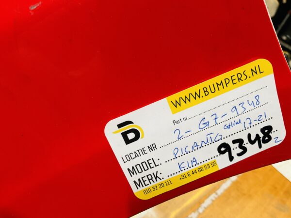 BUMPER Kia Picanto GTline GT-Line 2017-2021 VOORBUMPER 2-G7-9348z