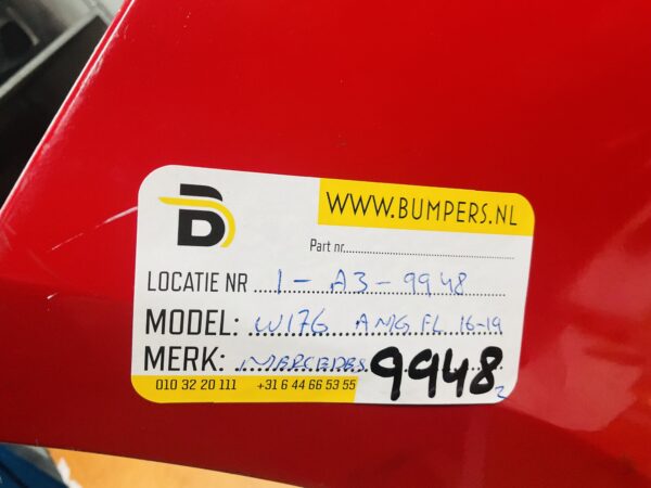 BUMPER Mercedes A Klasse W176 AMG Facelift 2016-2019 6xpdc VOORBUMPER 1-A3-9948z