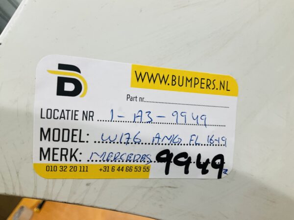 BUMPER Mercedes A Klasse W176 AMG Facelift 2016-2019 6xpdc VOORBUMPER 1-A3-9949z
