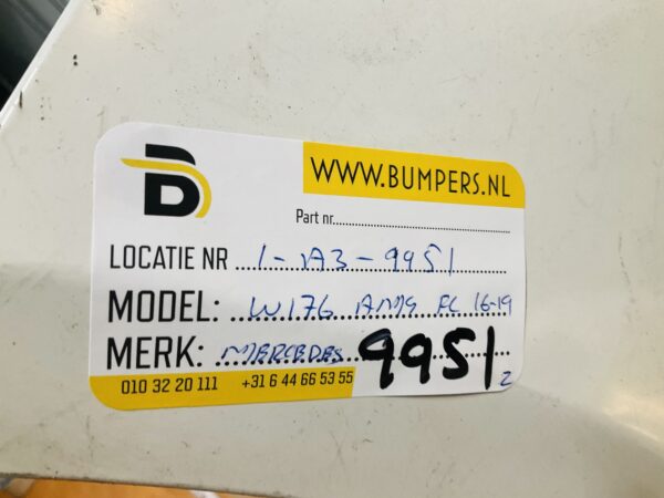 BUMPER Mercedes A Klasse W176 AMG Facelift 2016-2019 6xpdc VOORBUMPER 1-A3-9951z