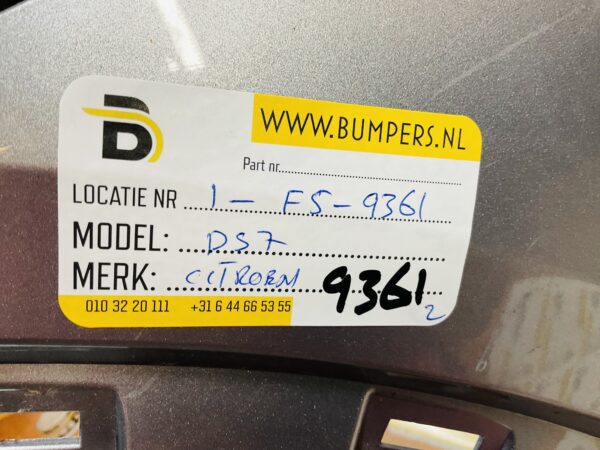 BUMPER Citroen DS7  6xpdc  VOORBUMPER 1-F5-9361z