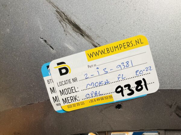 BUMPER Opel Mokka Facelift 6xpdc  2020-2022 VOORBUMPER 2-i3-9381z