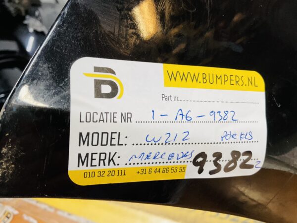 BUMPER Mercedes E Klasse W212 kls 6xpdc  VOORBUMPER 1-A6-9382z