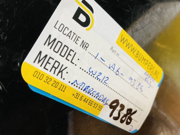 BUMPER Mercedes E Klasse W212 kl 6xpdc VOORBUMPER 1-A6-9386z
