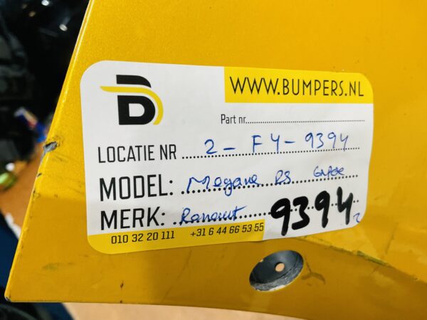 BUMPER Renault Megane 4 RS RS SPORT 16-21 6xpdc VOORBUMPER 2-F4-9394z