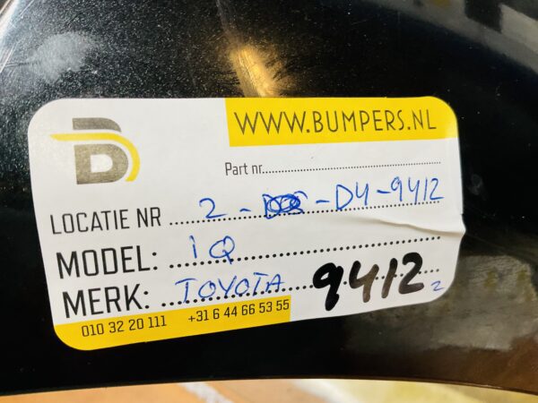 BUMPER Toyota iQ VOORBUMPER 2-D4-9412z