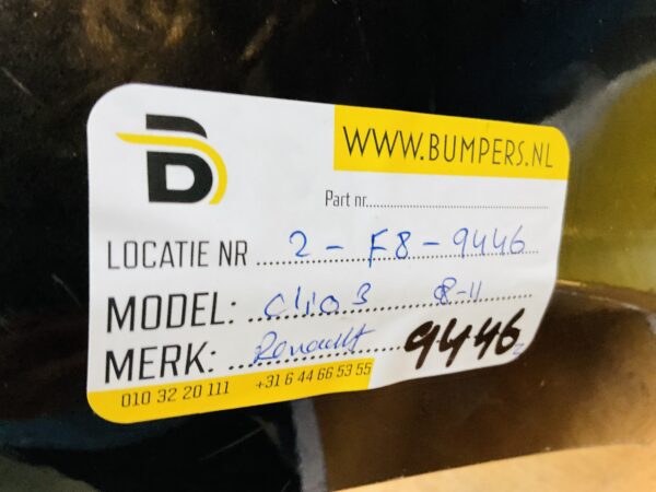 BUMPER Renault Clio 3 Facelift  2008-2011 VOORBUMPER 2-F8-9446z