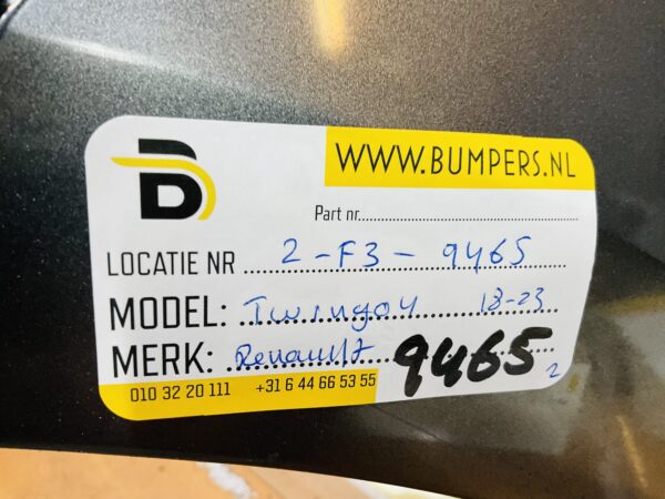 BUMPER Renault Twingo 4 Facelift +Onderplaat 2018-2023 VOORBUMPER 2-F3-9465z
