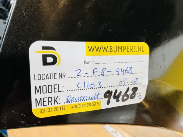 BUMPER Renault Clio 3 2005-2008 VOORBUMPER 2-F8-9468z