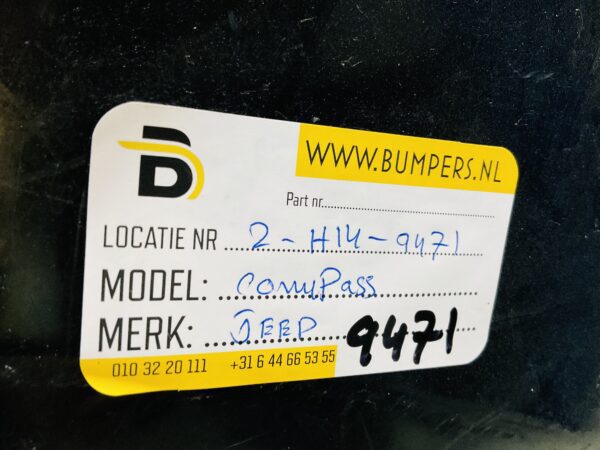 BUMPER Jeep Compass 4xpdc VOORBUMPER 2-H14-9471z