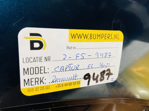 BUMPER Renault Captur Facelift 2016-2021 VOORBUMPER 2-F5-9487z